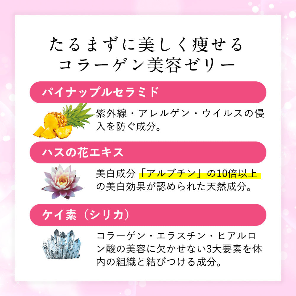 Triple Brightening Jelly|コラーゲン美容ゼリー|梅味|30包入り